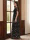 A-Line/Princess V-Neck Short Sleeves Floor-Length Mother of the Bride Dresses with Appliques