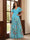 A-Line/Princess V-Neck Short Sleeves Floor-Length Mother of the Bride Dresses with Appliques