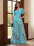 A-Line/Princess V-Neck Short Sleeves Floor-Length Mother of the Bride Dresses with Appliques