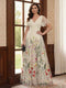 A-Line/Princess V-Neck Short Sleeves Floor-Length Mother of the Bride Dresses with Appliques