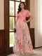 A-Line/Princess V-Neck Short Sleeves Floor-Length Mother of the Bride Dresses with Appliques