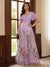 A-Line/Princess V-Neck Short Sleeves Floor-Length Mother of the Bride Dresses with Appliques