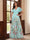 A-Line/Princess V-Neck Short Sleeves Floor-Length Mother of the Bride Dresses with Appliques
