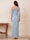 Sheath/Column One-Shoulder Sheer Long Sleeves Ankle-Length Mother of the Bride Dresses with Embroidery