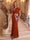 Sheath/Column Scoop Short Sleeves Floor-Length Mother of the Bride Dresses with Appliques & Sequins