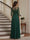 A-Line/Princess V-Neck 3/4 Sleeves Chiffon Asymmetrical Mother of the Bride Dresses with Lace
