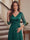 A-Line/Princess V-Neck 3/4 Sleeves Floor-Length Mother of the Bride Dresses with Lace & Appliques