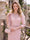 Trumpet/Mermaid Scoop 3/4 Sleeves Tea-Length Mother of the Bride Dresses with Applique