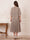 A-Line/Princess Half Sleeves V-Neck Tea-Length Mother of the Bride Dresses with Appliques