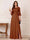 A-Line/Princess Half Sleeves Crew Neck Floor Length Mother of the Bride Dresses with Split Side & Appliques