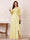 A-Line/Princess Half Sleeves Crew Neck Floor Length Mother of the Bride Dresses with Split Side & Appliques