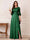 A-Line/Princess Half Sleeves Crew Neck Floor Length Mother of the Bride Dresses with Split Side & Appliques