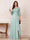A-Line/Princess Half Sleeves Crew Neck Floor Length Mother of the Bride Dresses with Split Side & Appliques