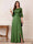 A-Line/Princess Half Sleeves Crew Neck Floor Length Mother of the Bride Dresses with Split Side & Appliques