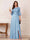 A-Line/Princess Half Sleeves Crew Neck Floor Length Mother of the Bride Dresses with Split Side & Appliques