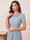 Sheath Column Scoop Short Sleeves Tea-Length Mother of the Bride Dresses with Rhinestone