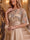 Trumpet/Mermaid Scoop 3/4 Sleeves Floor-Length Mother of the Bride Dresses with Applique & Beading