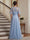 A-Line/Princess Round Neck Half Sleeves Floor-length Mother of the Bride Dresses with Applique