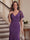 Trumpet/Mermaid V Neck Flutter Sleeves Floor-Length Mother of the Bride Dresses with Applique