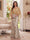 Trumpet/Mermaid V Neck Half Sleeves Floor-Length Mother of the Bride Dresses with Cape & 3D Floral
