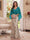 Trumpet/Mermaid V Neck Half Sleeves Floor-Length Mother of the Bride Dresses with Cape & 3D Floral