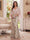 Trumpet/Mermaid V Neck Half Sleeves Floor-Length Mother of the Bride Dresses with Cape & 3D Floral
