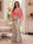 Trumpet/Mermaid V Neck Half Sleeves Floor-Length Mother of the Bride Dresses with Cape & 3D Floral