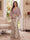 Trumpet/Mermaid V Neck Half Sleeves Floor-Length Mother of the Bride Dresses with Cape & 3D Floral