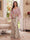 Trumpet/Mermaid V Neck Half Sleeves Floor-Length Mother of the Bride Dresses with Cape & 3D Floral