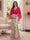 Trumpet/Mermaid V Neck Half Sleeves Floor-Length Mother of the Bride Dresses with Cape & 3D Floral