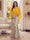 Trumpet/Mermaid V Neck Half Sleeves Floor-Length Mother of the Bride Dresses with Cape & 3D Floral