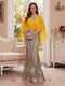 Trumpet/Mermaid V Neck Half Sleeves Floor-Length Mother of the Bride Dresses with Cape & 3D Floral