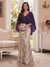 Trumpet/Mermaid V Neck Half Sleeves Floor-Length Mother of the Bride Dresses with Cape & 3D Floral