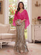 Trumpet/Mermaid V Neck Half Sleeves Floor-Length Mother of the Bride Dresses with Cape & 3D Floral