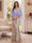 Trumpet/Mermaid V Neck Half Sleeves Floor-Length Mother of the Bride Dresses with Cape & 3D Floral