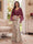 Trumpet/Mermaid V Neck Half Sleeves Floor-Length Mother of the Bride Dresses with Cape & 3D Floral