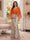 Trumpet/Mermaid V Neck Half Sleeves Floor-Length Mother of the Bride Dresses with Cape & 3D Floral