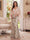 Trumpet/Mermaid V Neck Half Sleeves Floor-Length Mother of the Bride Dresses with Cape & 3D Floral