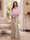 Trumpet/Mermaid V Neck Half Sleeves Floor-Length Mother of the Bride Dresses with Cape & 3D Floral