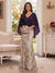 Trumpet/Mermaid V Neck Half Sleeves Floor-Length Mother of the Bride Dresses with Cape & 3D Floral