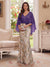 Trumpet/Mermaid V Neck Half Sleeves Floor-Length Mother of the Bride Dresses with Cape & 3D Floral