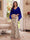 Trumpet/Mermaid V Neck Half Sleeves Floor-Length Mother of the Bride Dresses with Cape & 3D Floral