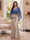 Trumpet/Mermaid V Neck Half Sleeves Floor-Length Mother of the Bride Dresses with Cape & 3D Floral