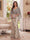 Trumpet/Mermaid V Neck Half Sleeves Floor-Length Mother of the Bride Dresses with Cape & 3D Floral
