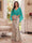 Trumpet/Mermaid V Neck Half Sleeves Floor-Length Mother of the Bride Dresses with Cape & 3D Floral
