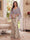 Trumpet/Mermaid V Neck Half Sleeves Floor-Length Mother of the Bride Dresses with Cape & 3D Floral