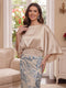 Trumpet/Mermaid Scoop 3/4 Sleeves Floor-Length Mother of the Bride Dresses with Sequins & Pockets