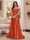 Trumpet/Mermaid Off-the-Shoulder Short Sleeves Floor-Length Mother of the Bride Dresses with Applique & 3D Floral