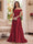 Trumpet/Mermaid Off-the-Shoulder Short Sleeves Floor-Length Mother of the Bride Dresses with Applique & 3D Floral