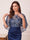 Trumpet/Mermaid Boat Neck 3/4 Sleeves Floor-Length Mother of the Bride Dresses with Sequins & Applique